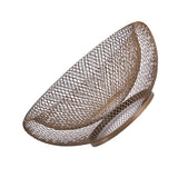 Maxbell 2 Tier Iron Fruit Basket Fruit Plate Dried Fruit Candy Storage Basket Golden - Aladdin Shoppers
