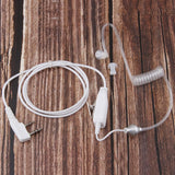 Maxbell 2 Way Radio Earbud Covert Air Acoustic Tube Earpiece Headphone white - Aladdin Shoppers