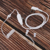Maxbell 2 Way Radio Earbud Covert Air Acoustic Tube Earpiece Headphone white - Aladdin Shoppers