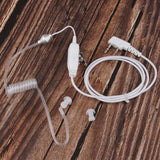 Maxbell 2 Way Radio Earbud Covert Air Acoustic Tube Earpiece Headphone white - Aladdin Shoppers
