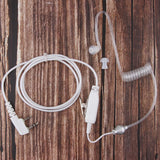 Maxbell 2 Way Radio Earbud Covert Air Acoustic Tube Earpiece Headphone white - Aladdin Shoppers