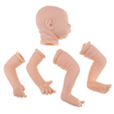 Maxbell 20'' Neborn Baby Kits Silicone Vinyl Head Arms Legs for Neborn Baby Dolls #1 - Aladdin Shoppers