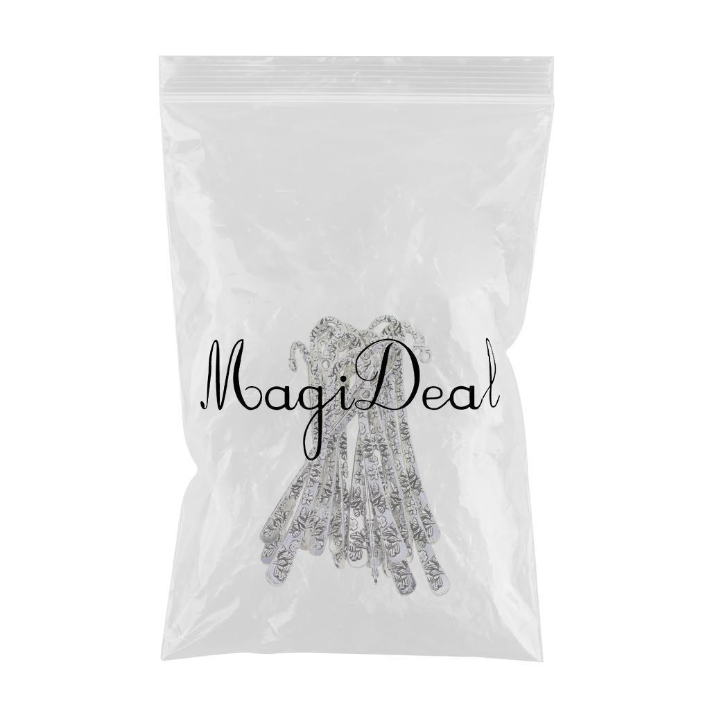 Maxbell 20 Pieces Metal Bookmarks Book Mark With Hook Beading Jewelry Findings DIY Crafts 81mm / 3.19 inch Antique Tibetan Silver Colors - Aladdin Shoppers