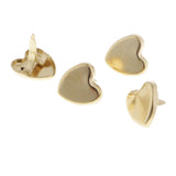 Maxbell 200Pc 9mm Metal Mini Heart Paper Fasteners Brads For DIY Scrapbooking Crafts - Aladdin Shoppers