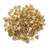 Maxbell 200Pc 9mm Metal Mini Heart Paper Fasteners Brads For DIY Scrapbooking Crafts - Aladdin Shoppers