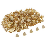 Maxbell 200Pc 9mm Metal Mini Heart Paper Fasteners Brads For DIY Scrapbooking Crafts - Aladdin Shoppers