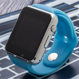 Maxbell 2019 A1 Bluetooth Smart Watch Smart Tracker Waterproof Phone Watch Blue - Aladdin Shoppers