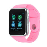 Maxbell 2019 A1 Bluetooth Smart Watch Smart Tracker Waterproof Phone Watch Pink - Aladdin Shoppers