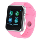 Maxbell 2019 A1 Bluetooth Smart Watch Smart Tracker Waterproof Phone Watch Pink - Aladdin Shoppers