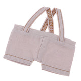 Maxbell 20cm Cute Doll Suspender Pants Casual Outfit Dress Up Accessory Creamy White - Aladdin Shoppers