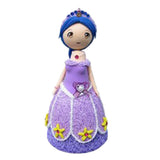 Maxbell 20cm DIY Handwork Light Clay Princess Doll Accessories Kids Toy Gifts Purple - Aladdin Shoppers