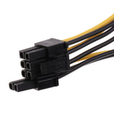 Maxbell 20cm PCI-E Dual SATA 15PIN to 8P Power Cables for Graphics Video Card of Computer - Aladdin Shoppers