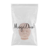 Maxbell 20inch Vinyl Unpainted Reborn Doll Head Mold Kits Newborn Baby DIY Making #2 - Aladdin Shoppers