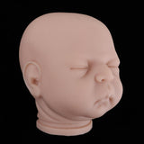 Maxbell 20inch Vinyl Unpainted Reborn Doll Head Mold Kits Newborn Baby DIY Making #2 - Aladdin Shoppers