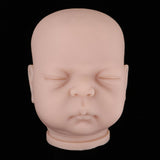 Maxbell 20inch Vinyl Unpainted Reborn Doll Head Mold Kits Newborn Baby DIY Making #2 - Aladdin Shoppers