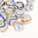 Maxbell 20Pcs 25mm Milky White Glass Marbles, Marble Run Game Accessory, Vase Filler, Home Decor - Aladdin Shoppers