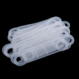 Maxbell 20Pcs Clear Non-Slip Silicone Clothes Hanger Grips Clothing Hanger Strips L - Aladdin Shoppers