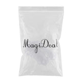 Maxbell 20Pcs Clear Non-Slip Silicone Clothes Hanger Grips Clothing Hanger Strips L - Aladdin Shoppers