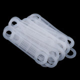 Maxbell 20Pcs Clear Non-Slip Silicone Clothes Hanger Grips Clothing Hanger Strips L - Aladdin Shoppers