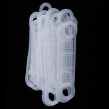 Maxbell 20Pcs Clear Non-Slip Silicone Clothes Hanger Grips Clothing Hanger Strips L - Aladdin Shoppers