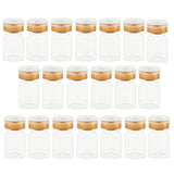Maxbell 20pcs Lab Transparent Glass Bottles Rubber Stopper Vials with Cap 5ml - Aladdin Shoppers