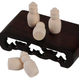 Maxbell 20pcs Unfinished Wood Blank DIY Family People Wooden Peg Dolls Body 17x35mm - Aladdin Shoppers
