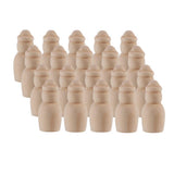 Maxbell 20pcs Unfinished Wood Blank DIY Family People Wooden Peg Dolls Body 17x35mm - Aladdin Shoppers