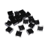 Maxbell 20x 24x16-25mm MOSFET Aluminium Heat Sink 7805 Transistor Heatsink Radiator - Aladdin Shoppers