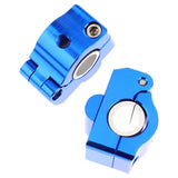 Maxbell 22-28mm Universal Motorcycle Handlebar Fat Bar Riser Mount Clamp Blue - Aladdin Shoppers
