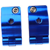 Maxbell 22-28mm Universal Motorcycle Handlebar Fat Bar Riser Mount Clamp Blue - Aladdin Shoppers