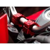 Maxbell 22-28mm Universal Motorcycle Handlebar Fat Bar Riser Mount Clamp Blue - Aladdin Shoppers