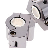 Maxbell 22-28mm Universal Motorcycle Handlebar Fat Bar Riser Mount Clamp Gray - Aladdin Shoppers