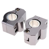 Maxbell 22-28mm Universal Motorcycle Handlebar Fat Bar Riser Mount Clamp Gray - Aladdin Shoppers