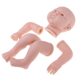 Maxbell 22'' Neborn Baby Kits Silicone Vinyl Head Arms Legs for Neborn Baby Doll #4 - Aladdin Shoppers