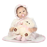 Maxbell 22'' Neborn Baby Kits Silicone Vinyl Head Arms Legs for Neborn Baby Doll #4 - Aladdin Shoppers