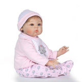 Maxbell 22'' Neborn Baby Kits Silicone Vinyl Head Arms Legs for Neborn Baby Doll #4 - Aladdin Shoppers