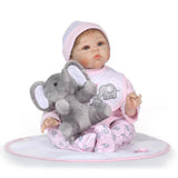 Maxbell 22'' Neborn Baby Kits Silicone Vinyl Head Arms Legs for Neborn Baby Doll #4 - Aladdin Shoppers