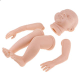 Maxbell 22'' Neborn Baby Kits Silicone Vinyl Head Arms Legs for Neborn Baby Doll #6 - Aladdin Shoppers