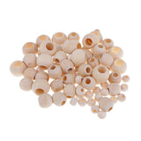 Maxbell 220 Pieces 10mm 12mm 20mm Natural Wooden Beads Large Hole Wood Spacer Beads Fit Necklace Bracelet for Macrame Jewelry Charms Crafts Making Supplies - Aladdin Shoppers