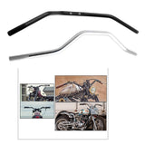 Maxbell 22mm 7/8" Motorcycle Handlebar Wild Goose Style Bar Universal New Hot Black - Aladdin Shoppers