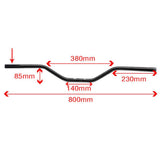 Maxbell 22mm 7/8" Motorcycle Handlebar Wild Goose Style Bar Universal New Hot Black - Aladdin Shoppers