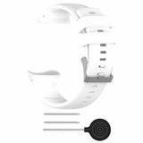 Maxbell 22mm Soft Silicone Replacement Wristband / Strap for Watch White - Aladdin Shoppers