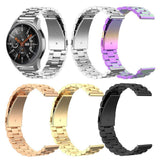 Maxbell 22mm Stainless Steel Wristband Strap Universal Watchband Unisex Golden - Aladdin Shoppers