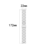 Maxbell 22mm Stainless Steel Wristband Strap Universal Watchband Unisex Golden - Aladdin Shoppers