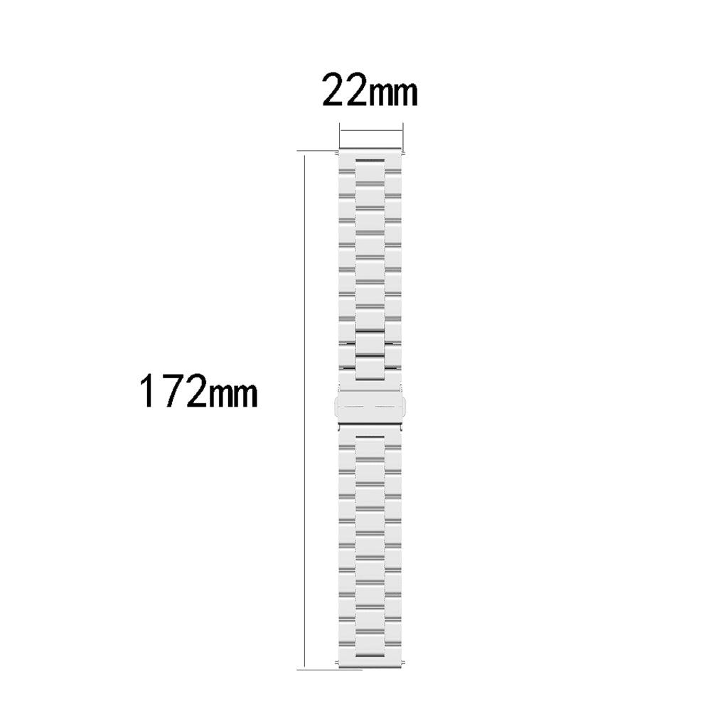 Maxbell 22mm Stainless Steel Wristband Strap Universal Watchband Unisex Multi-color - Aladdin Shoppers