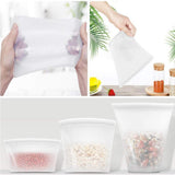 Maxbell 2/3 Pcs Food Zip Top Bag Containers Set Fruit Snack Storage Pouch 2pcs White Bags - Aladdin Shoppers