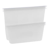 Maxbell 2/3 Pcs Food Zip Top Bag Containers Set Fruit Snack Storage Pouch 2pcs White Bags