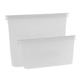 Maxbell 2/3 Pcs Food Zip Top Bag Containers Set Fruit Snack Storage Pouch 2pcs White Bags - Aladdin Shoppers