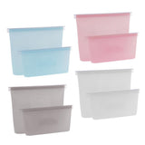 Maxbell 2/3 Pcs Food Zip Top Bag Containers Set Fruit Snack Storage Pouch 2pcs White Bags - Aladdin Shoppers