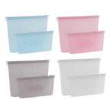 Maxbell 2/3 Pcs Food Zip Top Bag Containers Set Fruit Snack Storage Pouch 2pcs White Bags - Aladdin Shoppers